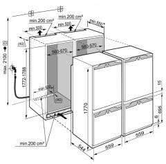 Встраиваемый холодильник Liebherr SBS 66I3