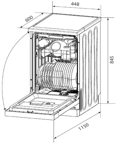 Посудомоечная машина Zugel ZDF454W