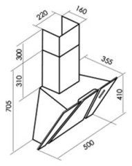 Кухонная вытяжка MBS Viola 160