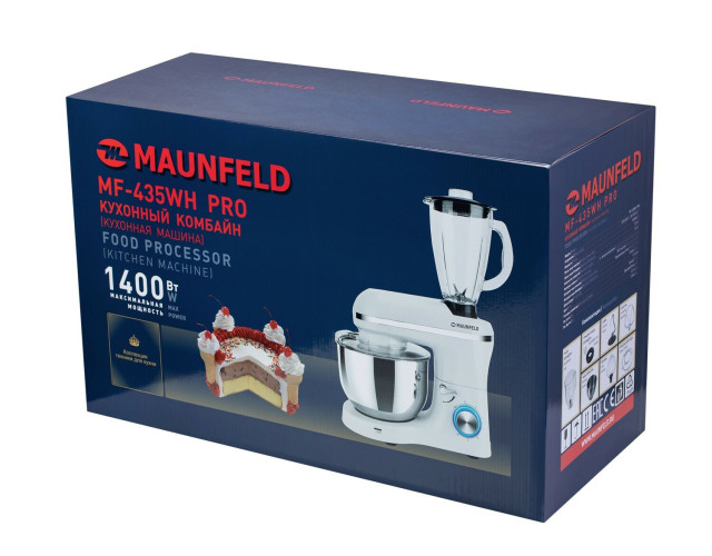Кухонный комбайн 2 в1 MAUNFELD MF-435WH PRO
