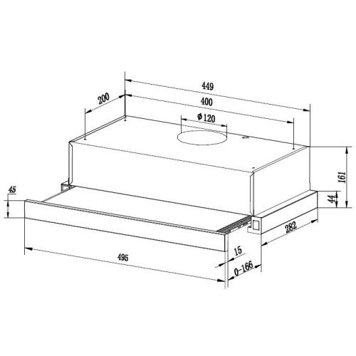 Встраиваемая вытяжка Hebermann HBFH 50.1 X