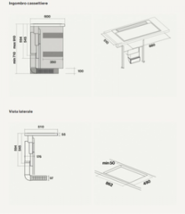 Встраиваемая вытяжка Falmec SINTESI 90 P.E.U. BLACK CUZW90.00P8 ZZZN460F