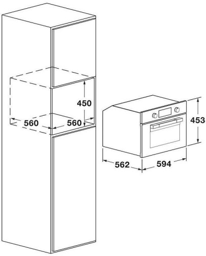 Электрический духовой шкаф Fulgor Milano FUSO 4505 MT MBK