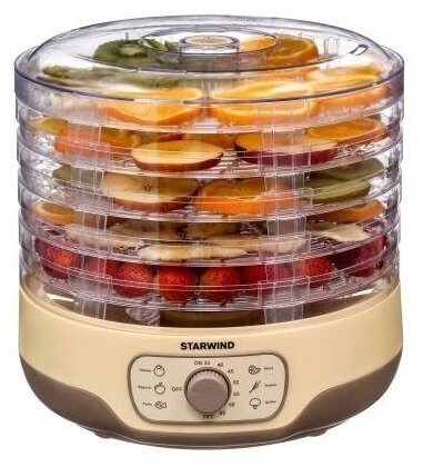 Сушилка для фруктов и овощей StarWind SFD2520 бежевый
