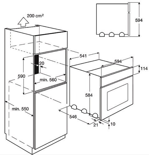 Электрический духовой шкаф Electrolux EOB 33200 X